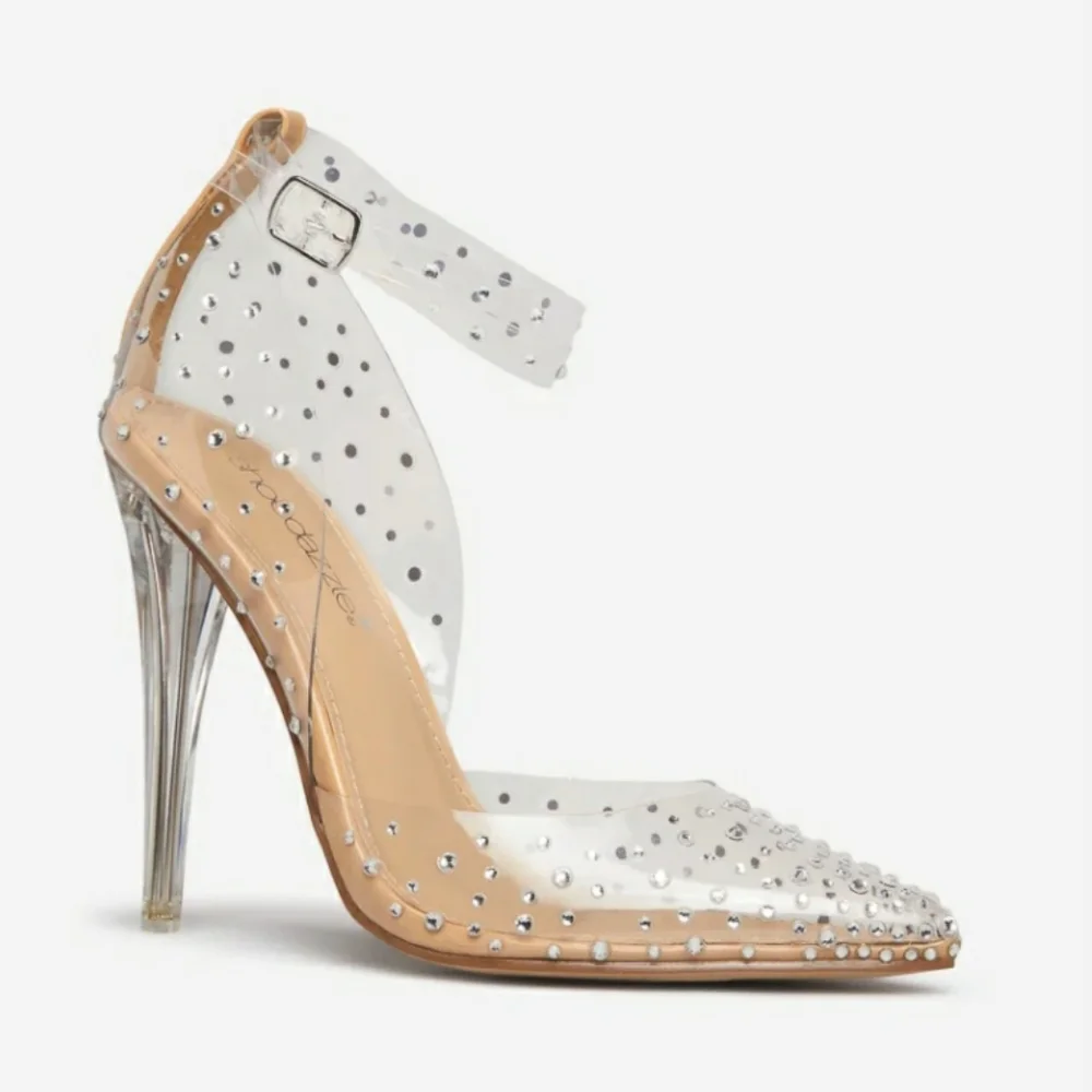 Mika Transparent Embellished Pump - Picture 3 of 6